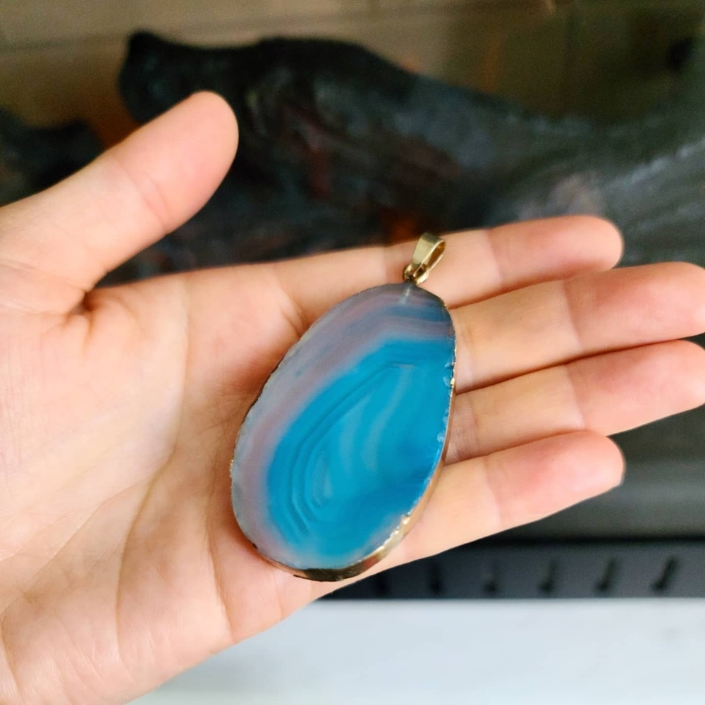 Gorgeous Blue lace Agate Pendant 💙